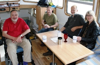 Brian, Gill, Ken with Stewart